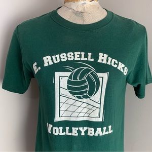 Vintage 90s E Russell Hicks Volleyball Miller T Shirt Hagerstown Maryland Small